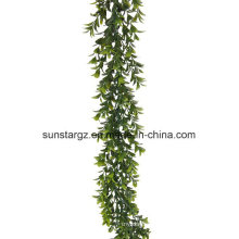 PE Boxwood Garland Artificial Plant for Home Decoration with SGS Certificate (48099)